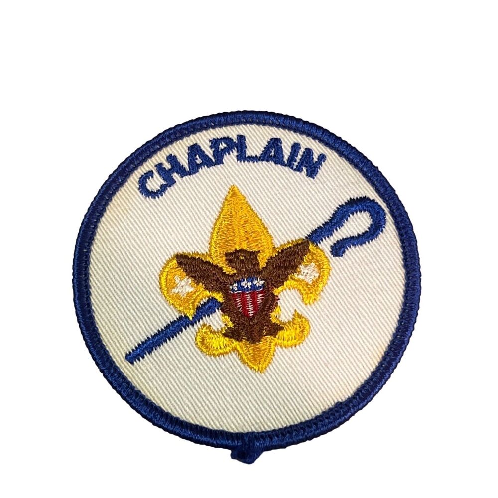 Vintage Boy Scout Chaplin 1972 82 patch Badge BSA INSIGNIA Boy Scout Of America